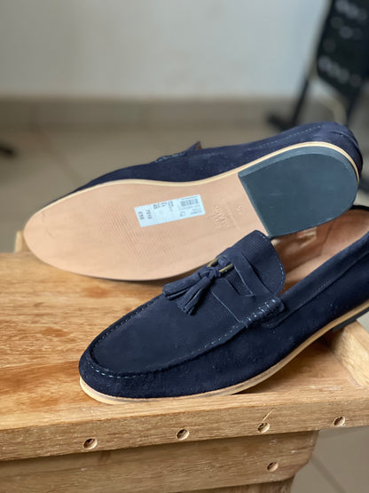 Mocassin Homme Daim bleu