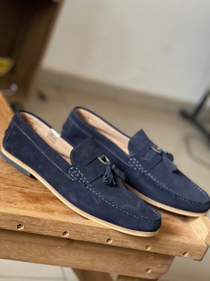 Mocassin Homme Daim bleu