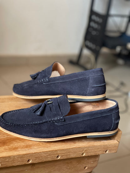 Mocassin Homme Daim bleu